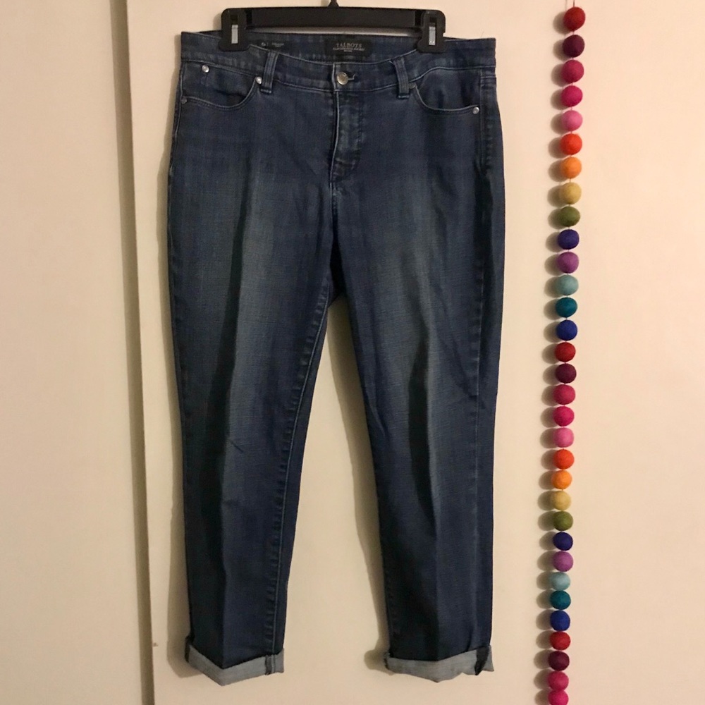Talbots straight curvy petite jeans